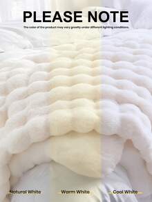 1pc Solid Color Plush Blanket, Available In Multiple Colors, Soft & Warm Faux Fur Luxury Style Throw Blanket, Suitable For Living Room, Bedroom, Sofa And More, Fluffy Long Pile Blanket, Soft & Cozy Sofa Throw, Autumn Decor, Room Decor, Back To School, Study Supplies