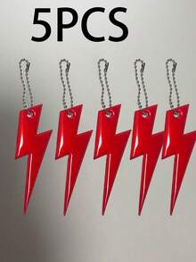 尖头闪电 PVC 反光吊坠钥匙扣 精致礼品 交通警示标志 背包挂饰