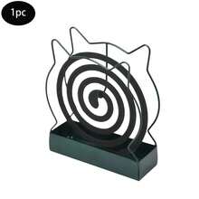 قطعة واحدة أو قطعتان من موقد طارد البعوض الأنيق والإبداعي بتصميم خارجي على شكل قوقعة وقطة، مناسب للاستخدام الداخلي والخارجي، مصنوع من مواد متينة مثل البولي بروبلين والحديد المطاوع، يتناسب تماما مع عيدان البخور والعود وطارد البعوض، رف طارد البعوض الجميل، حامل موقد البخور الزخرفي، وملحقات طارد الحشرات للاستخدام المنزلي والمكتبي