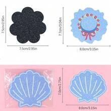 Paillettes Pastilles Couvre-mamelons Autocollants Pour Femmes Fête Rave Pétales De Poitrine Adhésifs Jetables