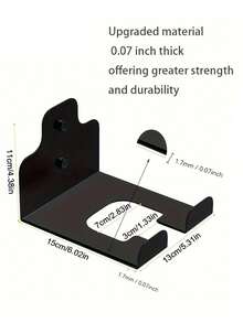 Wall-Mounted Garage Organizer For Garden Tools - Durable Iron Trimmer And Whacker Holder With Multi-Purpose Hooks, Anti-Rust Matte Finish, Space-Saving Design For Home And Workshop, Garden Tool Organizer