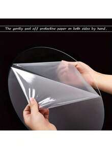 1pc Acrylic Cake Base, Round Acrylic Cake Board, Acrylic Cake Decorating Plate, 1/8 Inch Thick, Versatile Round Base Suitable For Decoration And Baking, Perfect For Birthdays And Holidays - Multicolor - View 5