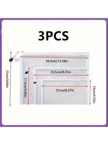 Przezroczysta siatkowa torba na dokumenty z zamkiem błyskawicznym, nylonowa torba na dokumenty, organizer na puzzle, piórnik, torba do przechowywania teczek, artykuły biurowe