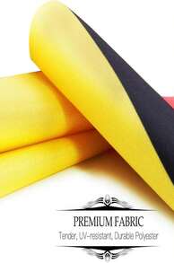 Anley Puerto Rico Deluxe Desk Flag Set - 6 X 4 Inch Miniature Puerto Rican Desktop Flag With 12" Solid Pole - Vivid Color And Fade Resistant - Black Base And Spear Top