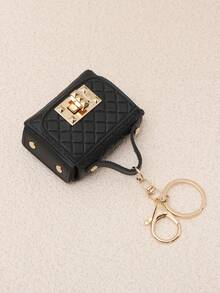 1 chiếc ví mini móc khóa đựng tai nghe, phụ kiện thời trang cho túi xách, móc chìa khóa xe hơi, ví đựng tiền xu, nhiều màu sắc để lựa chọn, thích hợp sử dụng hàng ngày, mùa thu/đông. - Nhiều màu - Xem 7