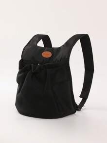 1pc New Simple Pet Bag Dog Cat Pet Backpack Top Hole Adjustable Exposed Chest Bag Small And Medium Pet Outing Bag Portable Mesh Breathable Wide Shoulder Strap Pet Backpack Shoulder Strap Adjustable All Seasons Available