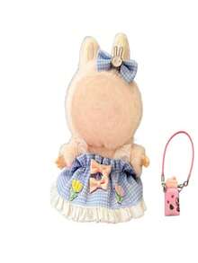 1 طقم ملابس + 1 إكسسوار صغير، لدمية بلوش مقاس 15/17 سم، إكسسوار دمية حقيبة ظهر سلسلة مفاتيح قابلة للتغيير، بدون دمية