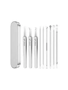 7PCS/Set Acne Blackhead Removal Needles Stainless Steel Black Spot Blemish Pimple Removal Needle Deep Cleansing Tool Face Skin Care Kit - Multicolor - View 7