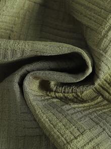 2pcs Baby Boy Street Fashion Textured Pocket Bear Embroidered Shirt And Shorts Set