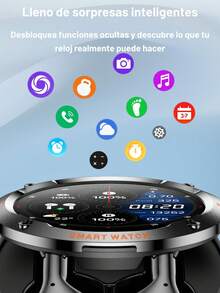 EFFEOKKI TWS 2 en 1 Smartwatch con Auriculares - Bisel de Aleación de Zinc, Pantalla Redonda de 1.46", Función de Llamada Inalámbrica, Reproducción de Música, NFC, Múltiples Modos Deportivos, Seguimiento de Actividad Física, Compatible con iPhone y Android - D13/Correa negra/Bisel de aleación de zinc - Ver 10