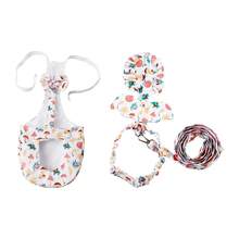 Cute Pet Duck Diaper Wearable Reusable Goose Breast Strap Reduce Odor Adjustable Chicken Diapers Poultry Costume Physiological Pants Washable Nappy With Elastic Band Bowknot Clothes Vest Hen Belt Harness Vest Leash Collar Breathable Poultry Supplies