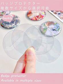 50 piezas de estuches protectores de acrílico transparente premium - Cubiertas de polvo antioxidantes y resistentes a caídas, perfectas para decoración de mochilas, almacenamiento de granos, convenciones, coleccionistas de ACG, anime, cómics, Halloween, Navidad y talla grande. ¡Mejora tu colección con una protección duradera y elegante!