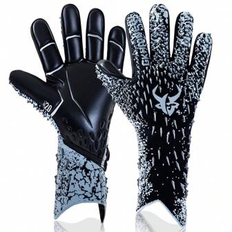 GKHMNEW Soccer Goalkeeper Goalie Gloves, Strong Grip Breathable Soccer Goalie Gloves 4mm Latex For Youth And Adult