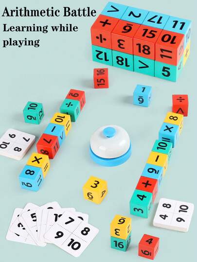 Gioco di costruzione digitale, competizione, algoritmi di addizione, sottrazione, moltiplicazione e divisione, gioco di carte digitali per l'istruzione della prima infanzia, gioco di abbinamento di riconoscimento dei numeri, gioco di combattimento con blocchi di costruzione, giocattolo educativo