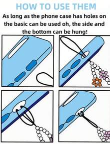 1pc Red Cherry Pendant Phone Lanyard, Phone Accessory Compatible With Camera CCD, Keychain Decor For Bags, Clothes, Designed For Women - Multicolor - View 11