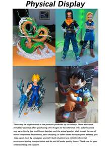 bandai 動漫角色神龍與孫 PVC 雕像模型收藏裝飾禮品 | 完美萬聖節禮物 - 生日、週年紀念、畢業、返校、婚禮季節與節日禮物，適合粉絲、收藏家、動漫主題派對裝飾與 Cosplay 道具，收藏禮品，成人動漫收藏品 - 彩色 - 查看 11