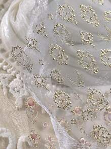 Autumn New Style 1pc 5D Nail Art Stickers Metal Noble And Elegant Nail Stickers, Light Mature Style Nail Stickers, Gold-Rimmed Scepter Ornaments Adhesive Nail Art Stickers Decals Manicure Charms - Multicolor - View 6