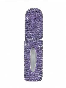 1 件优质镶钻香水包装，真空浮雕设计，可再填充 5ml 化妆旅行迷你喷雾瓶，底部填充，水钻装饰香水雾化器泵瓶 - 彩色 - 查看 11