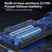 300,000RPM Turbo Fan High Power Jet Air Blower, Variable Speed Knob, Suitable For Dusting Computers, Cars And More, Rechargeable 8000mAh Battery