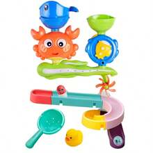 1-5 Years Old Kids Bath Toys, Floating Swimming Frog Baby Bath Toys, Fun Educational Bath Toys, Sensory Bath And Pool Toys, Spraying Toys, Non-Slip Suction Cup, Birthday Gifts For Boys And Girls, Bath Toys, Baby Toys, Bath Toys, Baby Supplies, Pool Toys