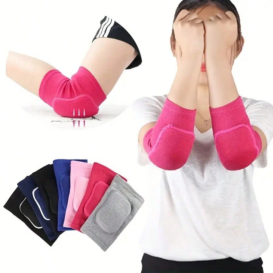 Piezas/1 par de mangas elásticas para el codo unisex, soporte deportivo para el codo, almohadilla gruesa de esponja para el codo para tenis, balonces