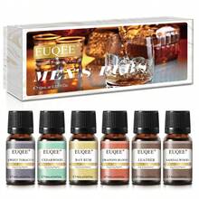 Set de regalo de aceites esenciales EUQEE, Set de 6 piezas/12 piezas de aceites esenciales de aromaterapia, Set de aceites con aroma a frutas, Adecuado para difusor, aromaterapia, velas, jabón, Múltiples tamaños disponibles, Set de regalo de aceites esenciales premium - Múltiples aromas - Ver 19