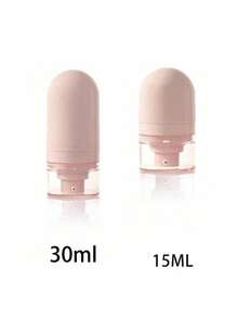 15-30-50ml Botellas recargables con bomba - Compactas y lindas, a prueba de agua y portátiles, botellas de viaje con tapa para crema cosmética, loción, ungüento, envases de crema para el cuidado de la piel, bálsamo labial, accesorios de baño y artículos de viaje esenciales - Rosa - Ver 17