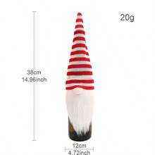 4pcs Christmas Decorations Faceless Doll Wine Bottle Cap Knitted Forest Old Man Wine Bottle Cover Restaurant Decoration