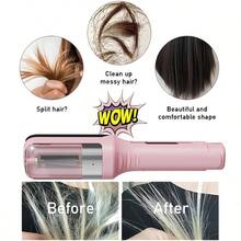Hair Split Trimmer, Rechargeable Hair Trimmer, Automatic Hair Split Removal Trimmer, Suitable For Split Ends, Hair Tip Care And Maintenance, Portable Electric Automatic Hair Clipper, Suitable For Home Use As A Gift. - 粉色 - 查看 2