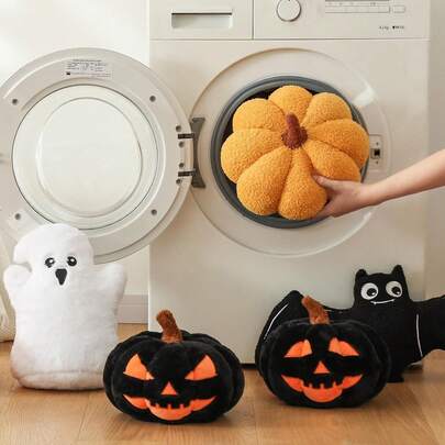 1 Piece Simulated Pumpkin Pillow Plush Pillow 3D Pumpkin Shaped Pillow Cozy Fall Decorations Stuffed Throw Pillows For Thanksgiving Christmas Halloween Bedroom Sofa Couch SuppliesSofa Decor Throw Pillow, Bed Cushion, Creative Accent Pillow Home Decor Room Decor Halloween Decor