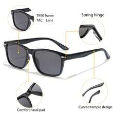 HBK HBK Stylish Polarized Fashion Glasses For Men & Women - TR90 Frame, TAC Lens, Colorful Casual Eyewear For Outdoor, Fishing, Sports & Street Style, Decoration Glasses, Vacation, Photo For Summer Beach Vacation,Outdoor,Travel