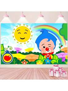 Plim Plim Birthday Party Backdrop For Photography Background Birthday Decor - z1 - 查看 3