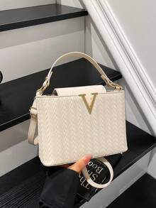 حقيبة يد نسائية فاخرة من علامة تجارية، حقيبة كبيرة...