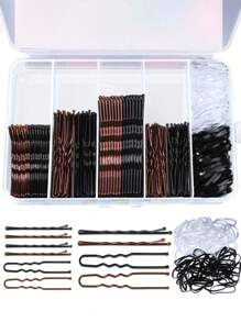 300 件/套发夹套装，100 个发夹，100 个棕色发夹和 100 个发带，发髻发夹，U 形发夹发夹，卷发器，卷发刷，滚筒，卷发产品，卷发器，卷发滚筒，卷发工具，卷发滚筒，卷发，无热卷发，无热卷发，卷发器，理发师，卷发器，理发配件，滚筒，卷发产品，卷发器，美发设备滚筒，配件，卷发，卷发工具，卷发滚筒，圣诞节，卷发，卷发器，卷发滚筒，无热卷发，无热卷发，滚筒，卷发器，卷发产品，卷发，卷发滚筒，卷发工具，无热卷发器，头发，配件，美发产品，美发工具，美发用品，护发，卷发刷、理发器、理发配件、美发设备、无热卷发器、旅行必需品、发型、美发 - 彩色 - 查看 6