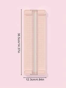 1pc A3/A4 Portable Paper Trimmer, Easy-To-Use Precision Cutting Tool For School, Home And Office - Durable Plastic Material