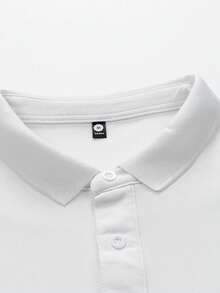 Herren Lässiges Langarm Poloshirt, Loose Fit, leicht, Business Lässig, einfarbig, simpler Campus Stil