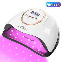 Đèn LED làm móng tay, máy sấy móng tay, đèn sấy UV để làm khô sơn gel UV với màn hình LCD cảm biến chuyển động, nghệ thuật làm móng tại nhà, quà tặng đẹp - Phích cắm loại C của EU (220-240V) - Xem 1