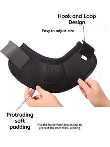 2pcs Equestrian Supplies, Neoprene Sports Horse Leg Guards, Shock Absorption, Hoof Wraps, Horse Racing Equipment, Durable Anti-Slip Anti-Twist Horse Boots