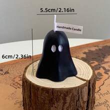 1 Stück Halloween Geist geformte duftende Kerze, handgemachtes duftendes Kerzendekoration, geeignet für Feste, Heimdekoration, Restaurants, Geburtstage, Partys, Badezimmer