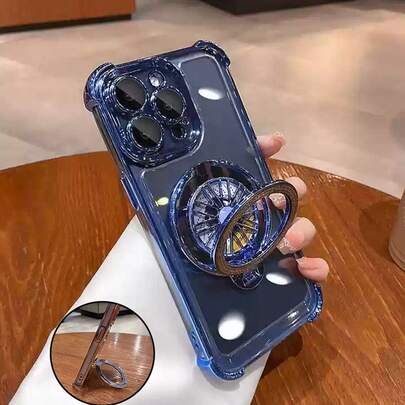 MewTrek 这款奢华电镀透明手机壳配有支架，采用硅胶材质，防震防摔，兼容 16/16e/16 Pro/16 Pro Max/16 Plus/15/14/13/12/11/X/XS/XR/8/7、Galaxy S25/S24/S23/S22/S21/A55/A54/A53/A52/A35/A34/A23/A16/A15/A14/A13/A12/A05S/FE/Ultra/4G/5G，以及 Redmi/Honor/MOTO/OPPO/Infinix 等品牌手机。