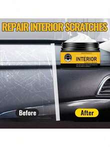 汽车内饰划痕修复套装 - 仪表板和塑料表面简易修复膏、皮革座椅光泽护理、车辆修复必备、附赠海绵 - 其他 - 查看 3