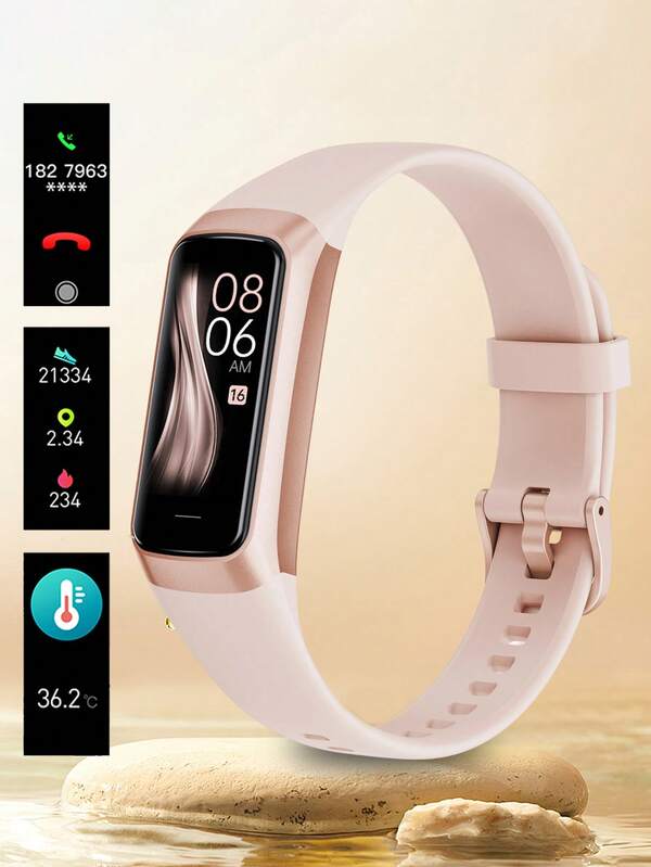 LIGE LIGE Smart Watch 1.1 Inch Full Touch Art Men's Watch Women's Watch And Call Function/Waterproof/Fitness/Tracking Watch/Pedometer/Distance/Calories/Long Life/Sleep Record/Multiple Exercises