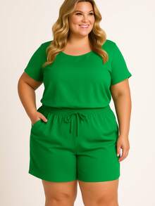 Simple Pocket Knot Beach Vacation - Green - View 1