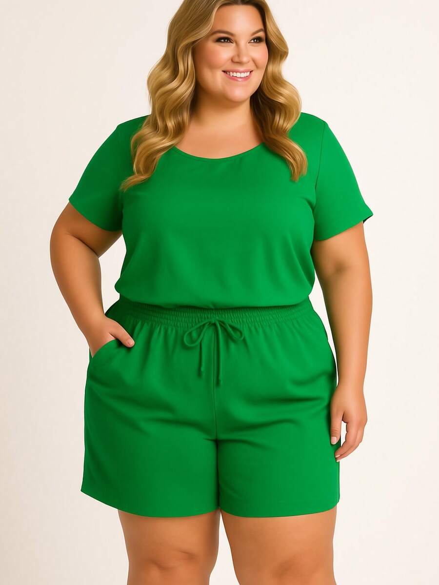 Simple Pocket Knot Beach Vacation - Green - View 1