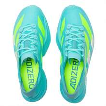 Adidas Zapatillas de running ADIZERO ADIOS PRO 4 M, amortiguación competitiva, hombre, zapatillas de entrenamiento para correr en carretera JR1251 - Azul brillante/amarillo limón brillante/menta claro - Ver 4