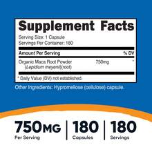 Nutricost Maca Root 750mg, 180 Capsules - Herbal Wellness, Clean Formula, Non-GMO, Gluten Free - Khác - Xem 2