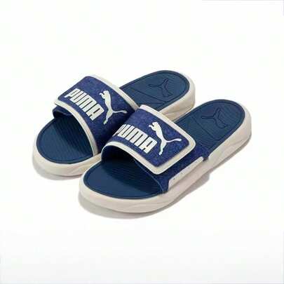 Puma 男女款休闲舒适钩环拖鞋