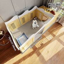 Pet Dog Fence, Home Use Dog House, Indoor Small Dog Breed Teddy Isolation Gate With Toilet Area, Dog Cage - Multicolor - View 2