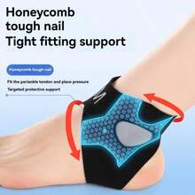 1PC Ankle Brace Adjustable Compression Ankle Support Elastic Ankle Guard Pain Relief Strap Basketball Ankle Brace Support - Multicolor - View 2