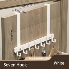 1 件门上衣架，壁挂式衣架，衣架挂钩，储物架，门后储物整理架，适用于卧室和浴室 - 白色 - 查看 16